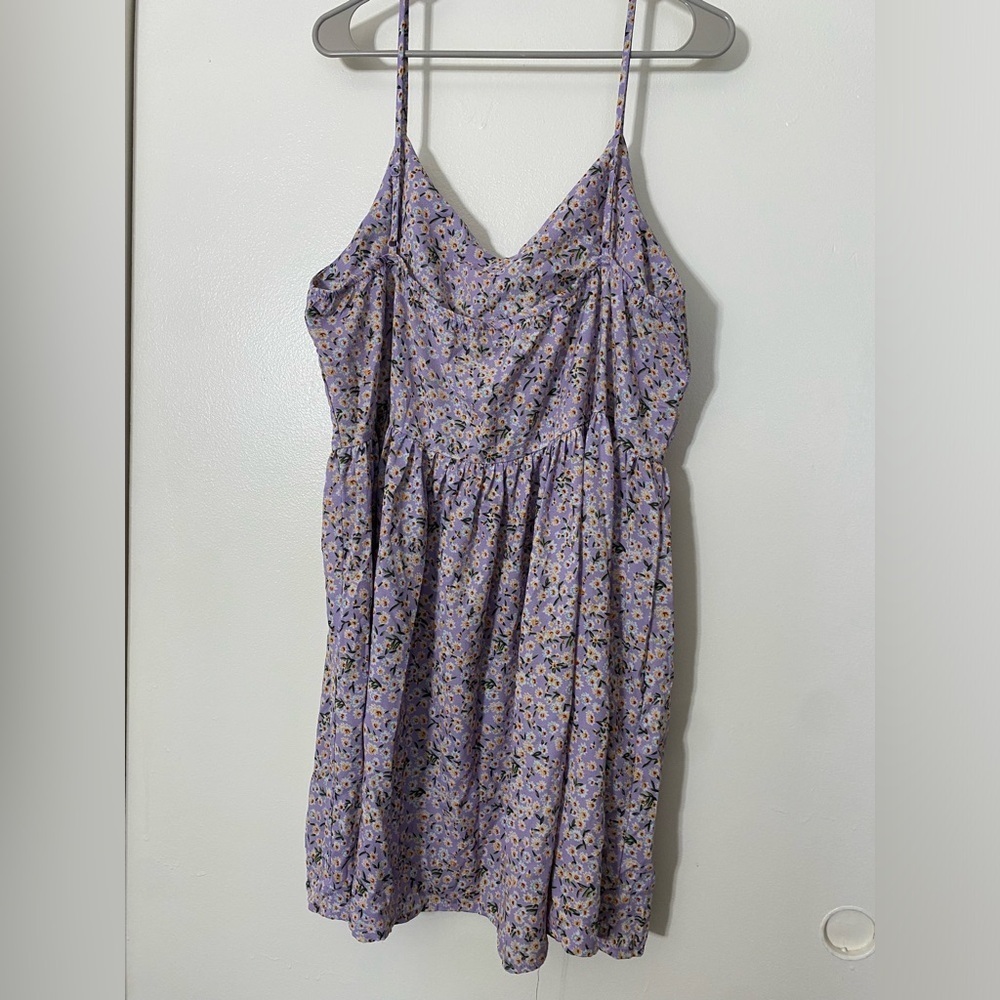 Light purple SHEIN dress with white flowers size 2XL - Picture 4 of 4
